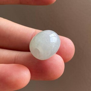 Jadeite Jade Pendant, Jade Bead, Light Green, Natural Grade A Jade, Burma Burmese Gemstone, Chinese Jewelry, Necklace