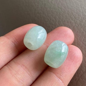 Jadeite Jade Pendant, Jade Bead, Light Green, Natural Grade A Jade, Burma Burmese Gemstone, Chinese Jewelry, Necklace