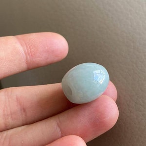 Jadeite Jade Pendant, Jade Bead, Light Green, Natural Grade A Jade, Burma Burmese Gemstone, Chinese Jewelry, Necklace