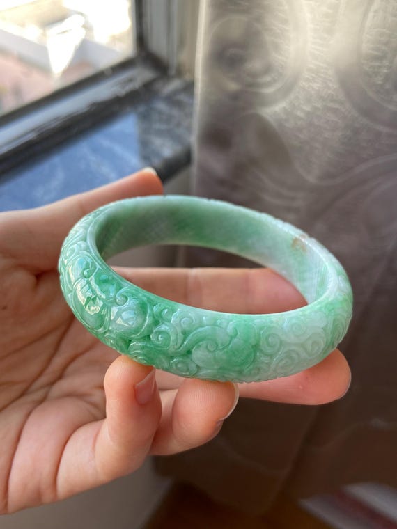 翡翠バングル 59.0 mm (2.32