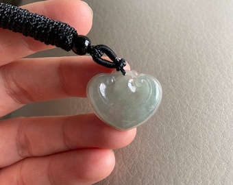 Lucky Ruyi Jadeite Jade Pendant, Light Green, Natural Grade A Jade Untreated, Burmese Myanmar Gemstones, Jade Jewelry, Necklace