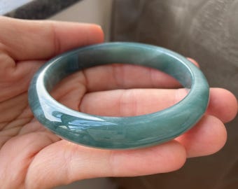 翡翠円形バングル 翡翠バングル 56.8 mm (2.24