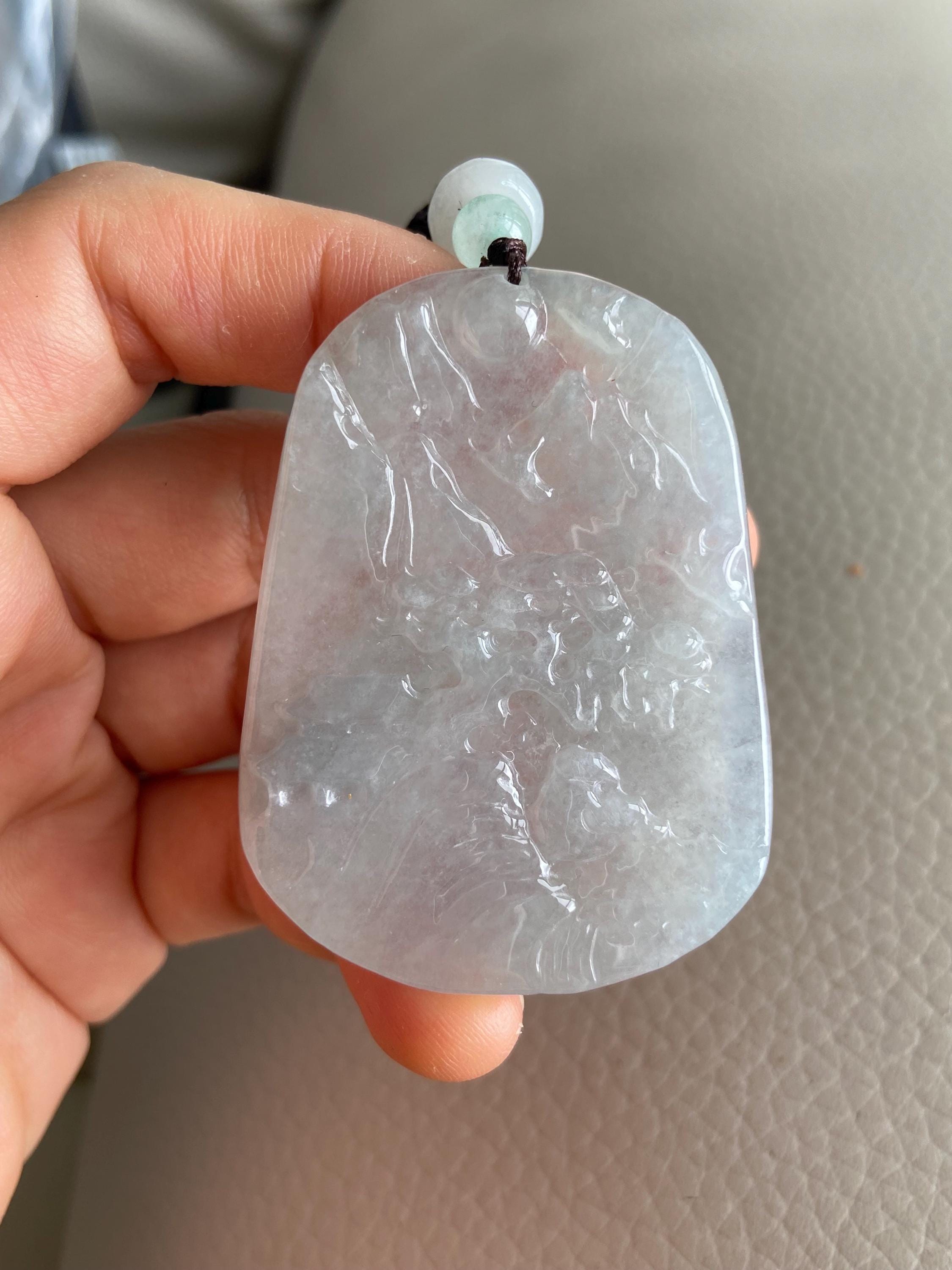 新品　翡翠 彫刻風景 ペンダント 翡翠彫刻ペンダントトップ 【RINNE】94668/C-1258 | 翡翠専門店 ジョイ