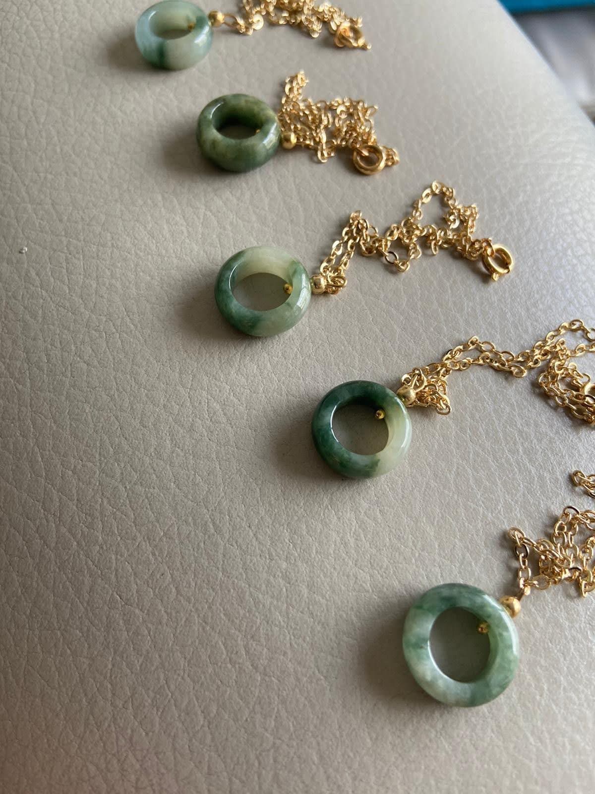 16mm Donut Jadeite Jade Bracelet,green & Light Green 16mm Donut Jadeite Jade Bracelet,green & Light Green