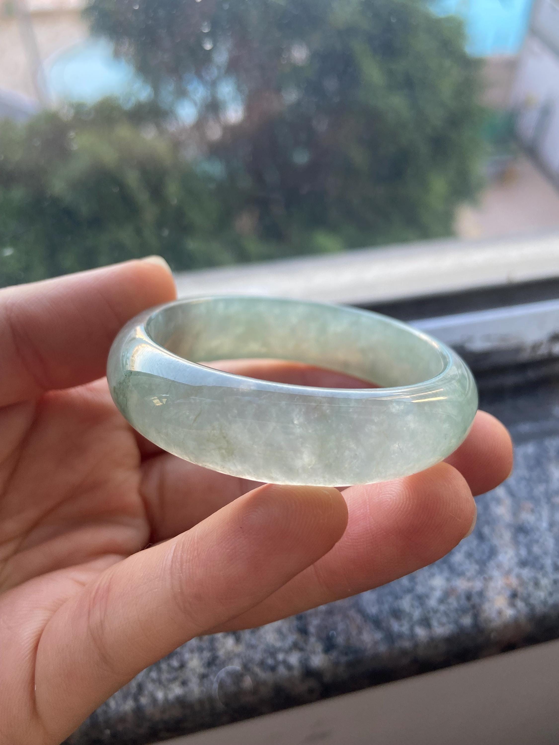 翡翠製緑色バングル 天然染色翡翠（グリーン）バングル – ビッタァルオンラインストア