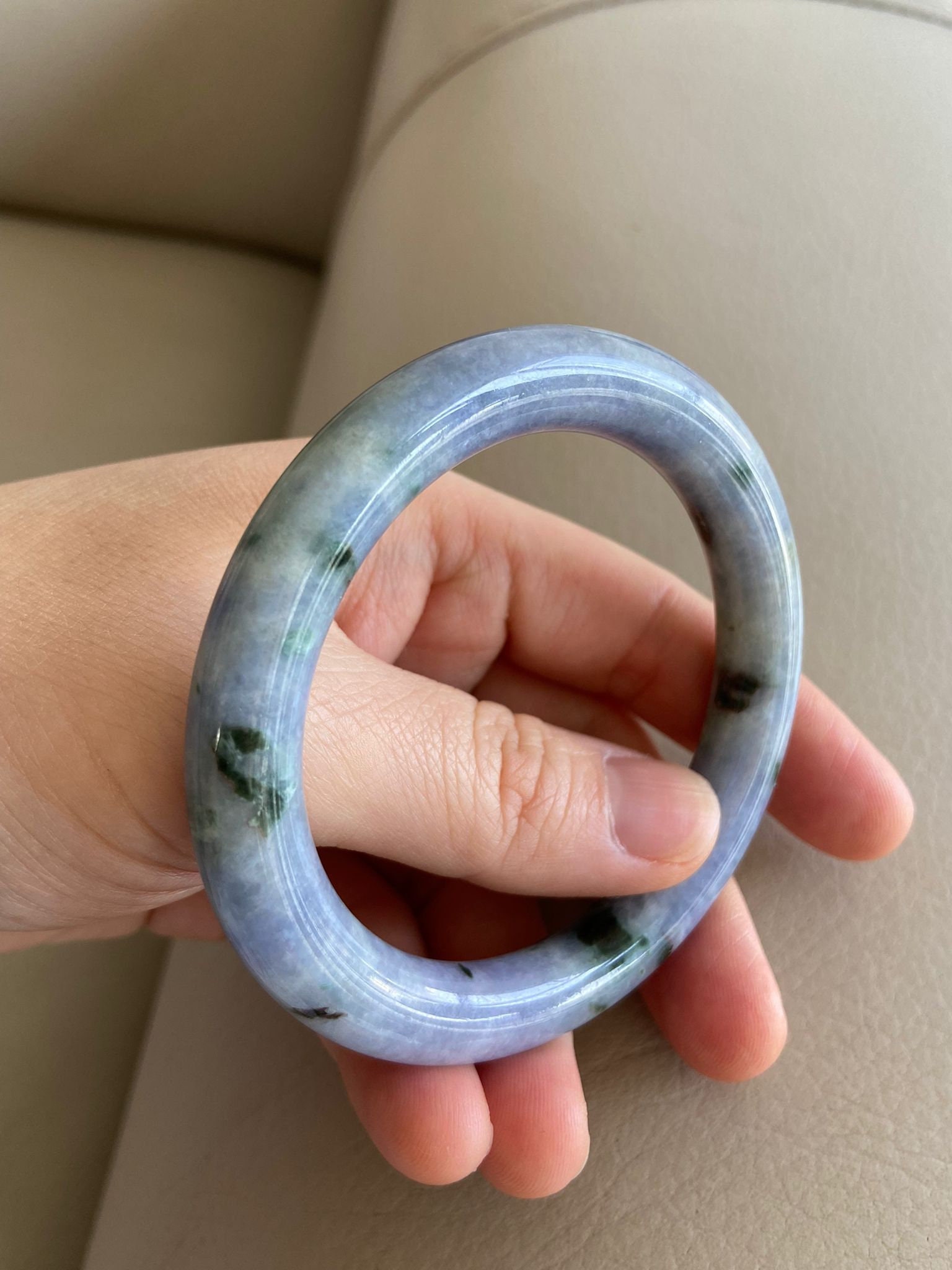 LIVE【No.17】翡翠バングル『OCEAN TWIST』59.6mm | 翡翠専門店