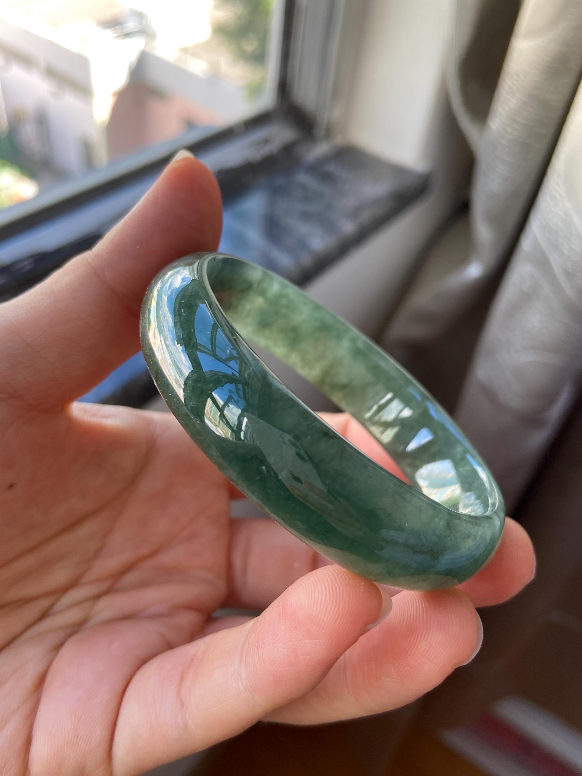 翡翠バングル 54.0 mm (2.12