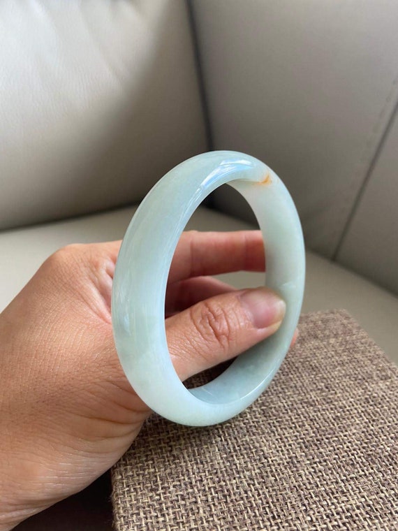翡翠のバングル、パールまでめて 翡翠バングル 57.0 mm (2.24