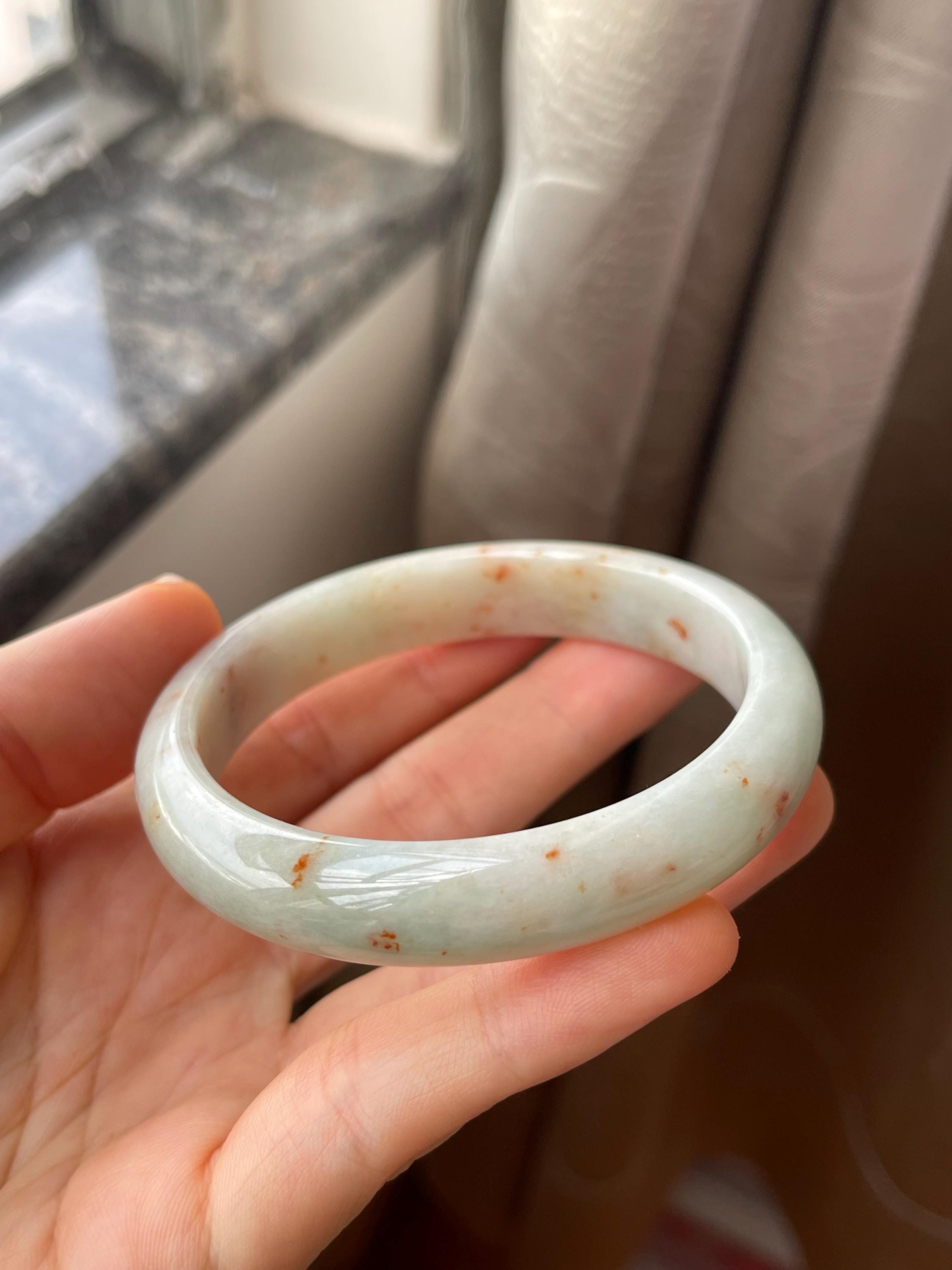 Grade A 62mm Burma Jade Light Green Jade Bangle Certified Sd5f03b4d36ca4fa1bf12d19947bbe  main image 2