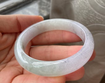 56.5 mm 認定 100% 天然 タイプ A ライトグリーン パープルレッド (FU