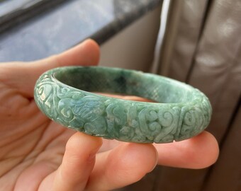翡翠バングル 57.0 mm (2.24