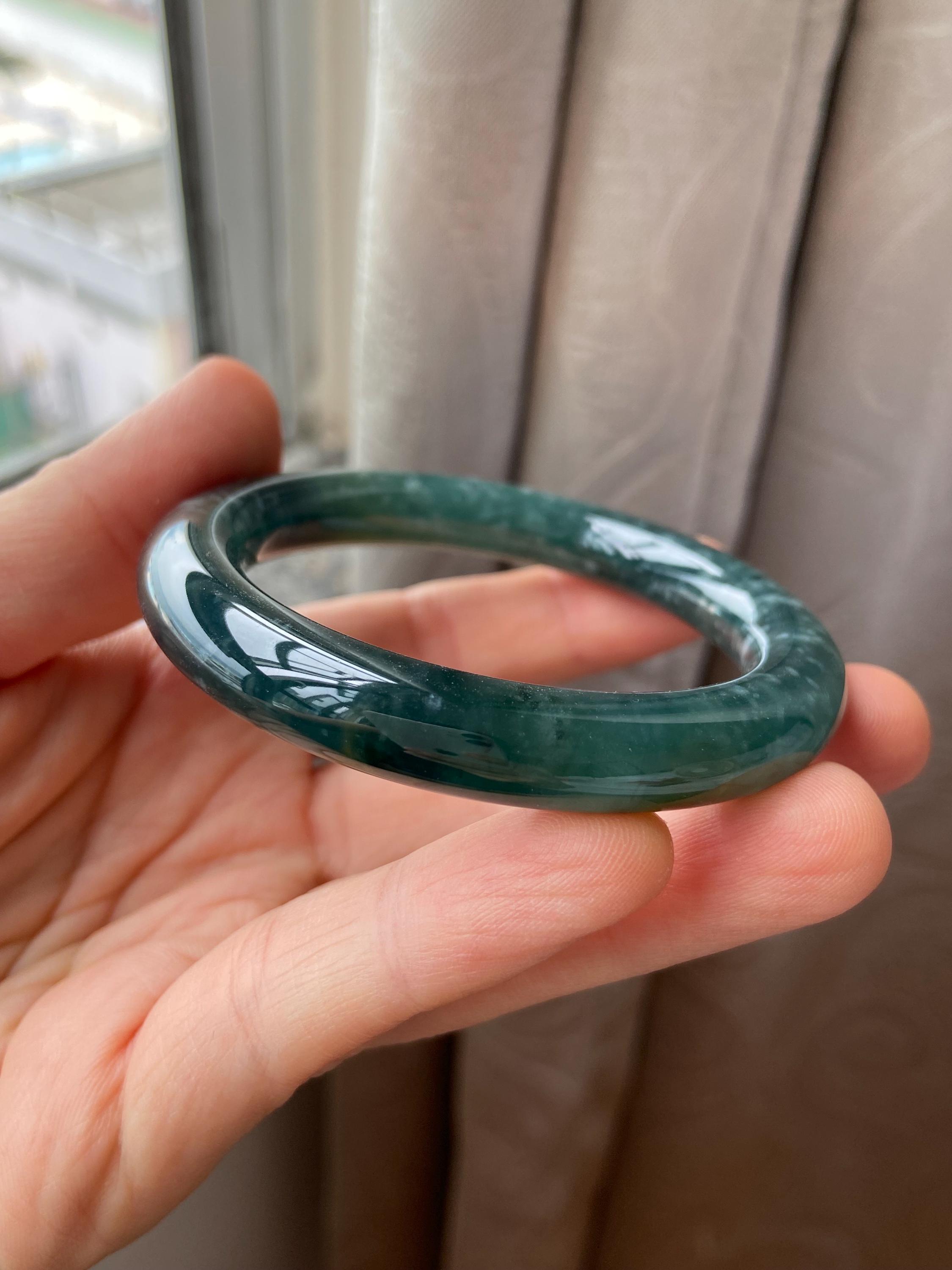 翡翠バングル 52.6 mm (2.07