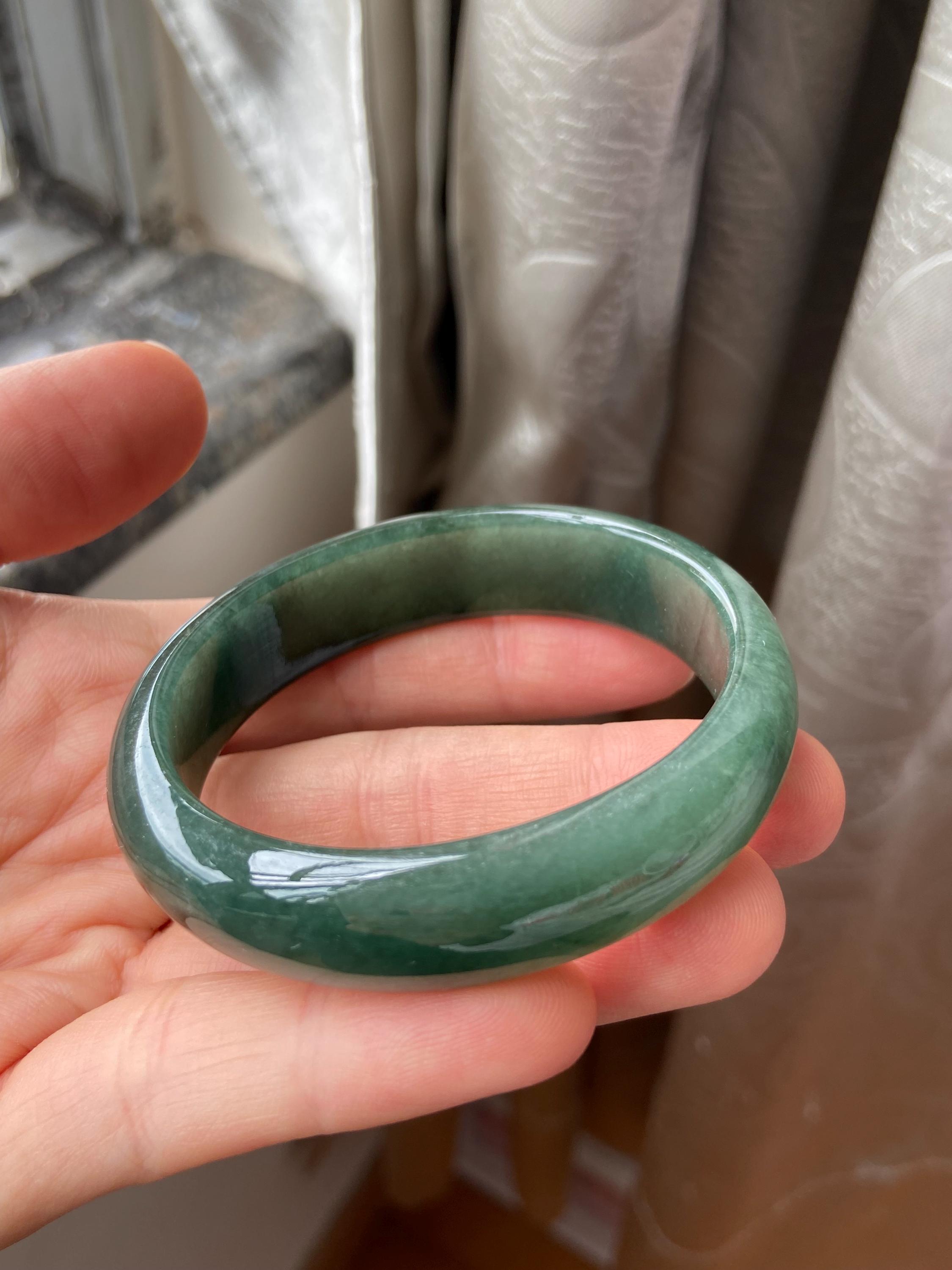 【AKARU】翡翠バングル 翡翠バングル 51.5 mm (2.03