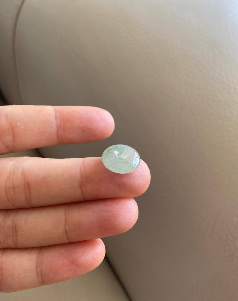 Necklace Natural Grade A Jade Chinese Jewelry Light Green Burma Burmese Gemstones 13.5mm Jadeite Jade Donut Pendant