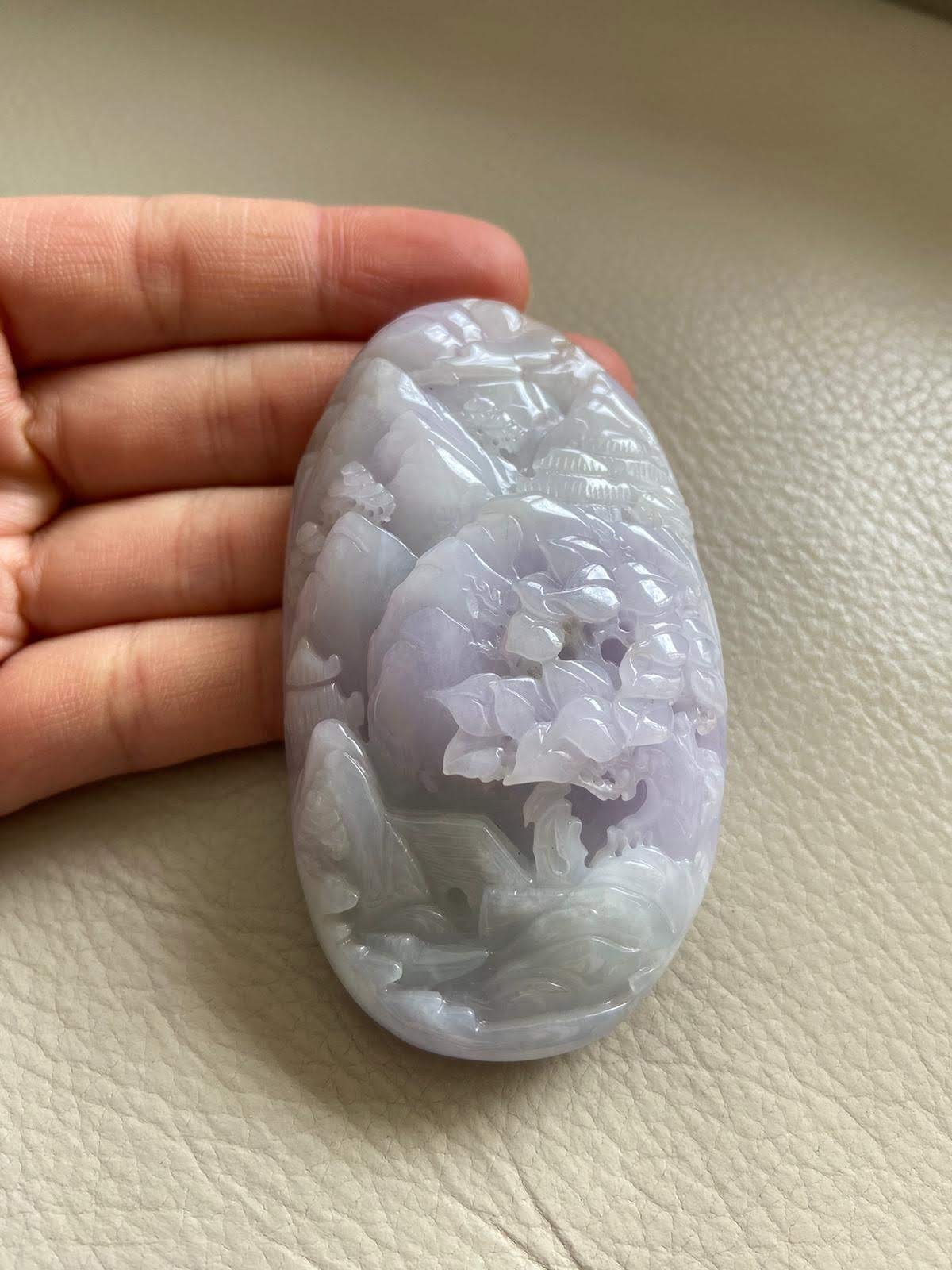 新品　翡翠 彫刻風景 ペンダント 翡翠彫刻ペンダントトップ 【RINNE】94668/C-1258 | 翡翠専門店