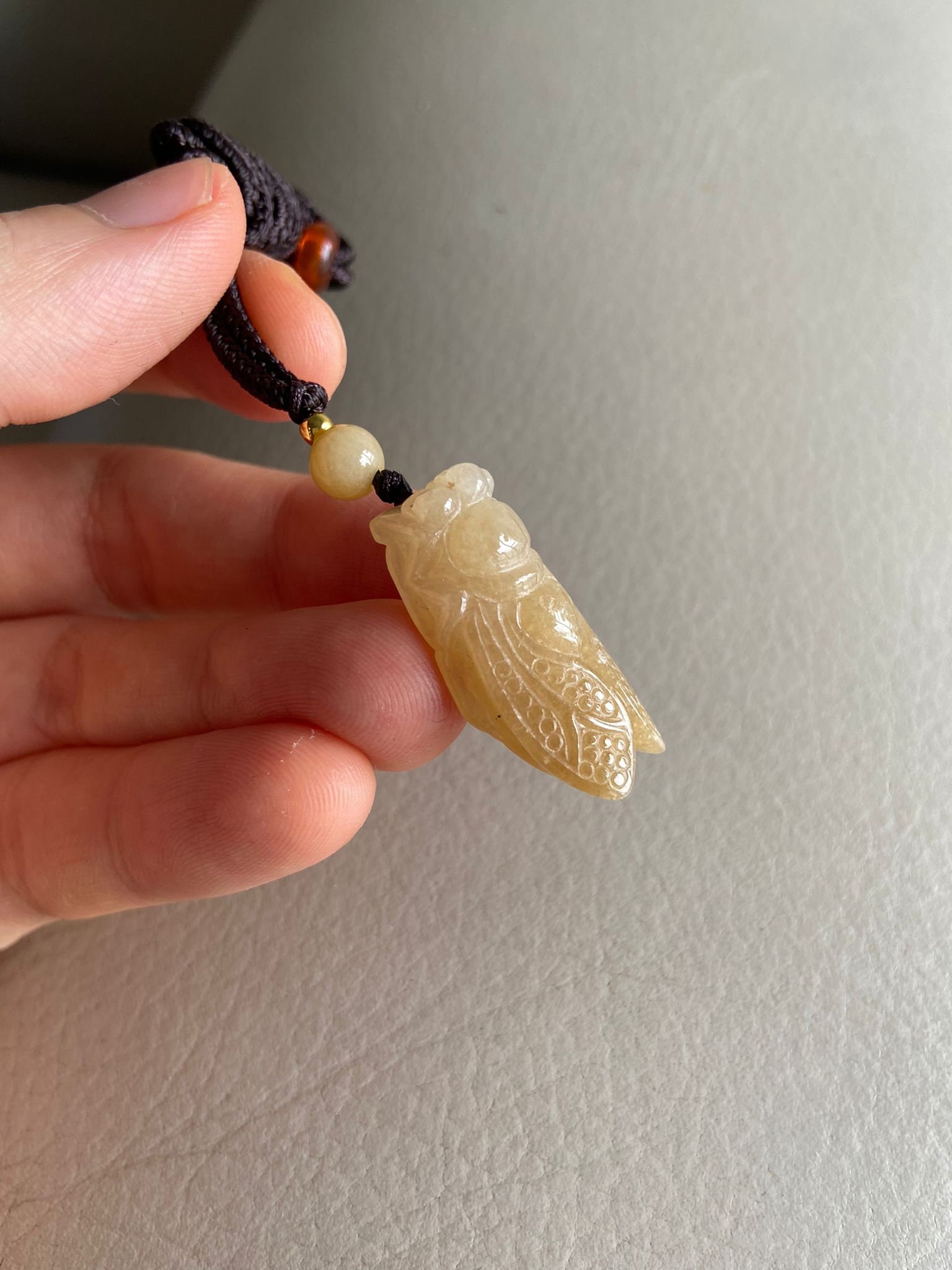 Collana Con Ciondolo In Giada E Cristallo &ndash; Placcata Oro 18K, Lunghezza 18 Pollici, Regalo
