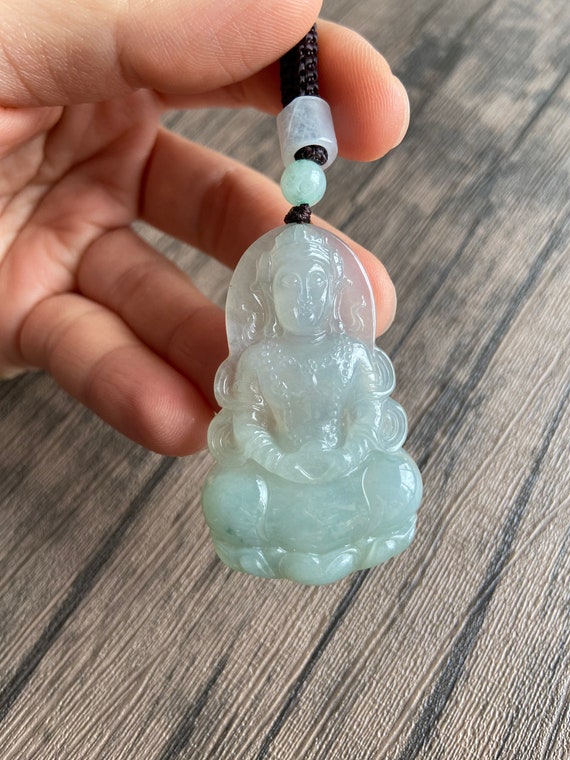 Jade guanyin pendant deals