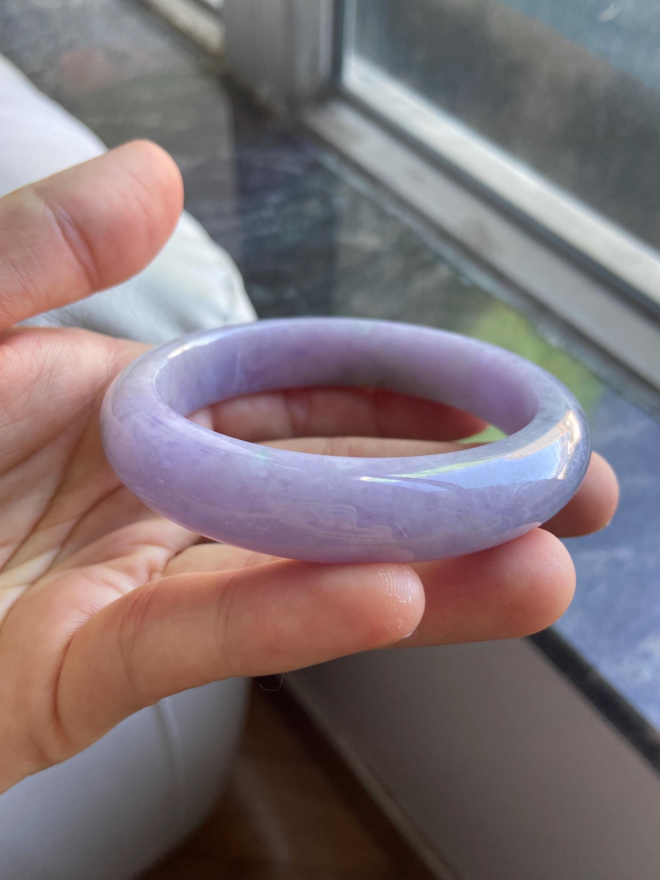 翡翠 薄紫 バングル 麗偉 翡翠 薄紫 バングル 麗偉 Amazon.co.jp: 天然バイオレット翡翠