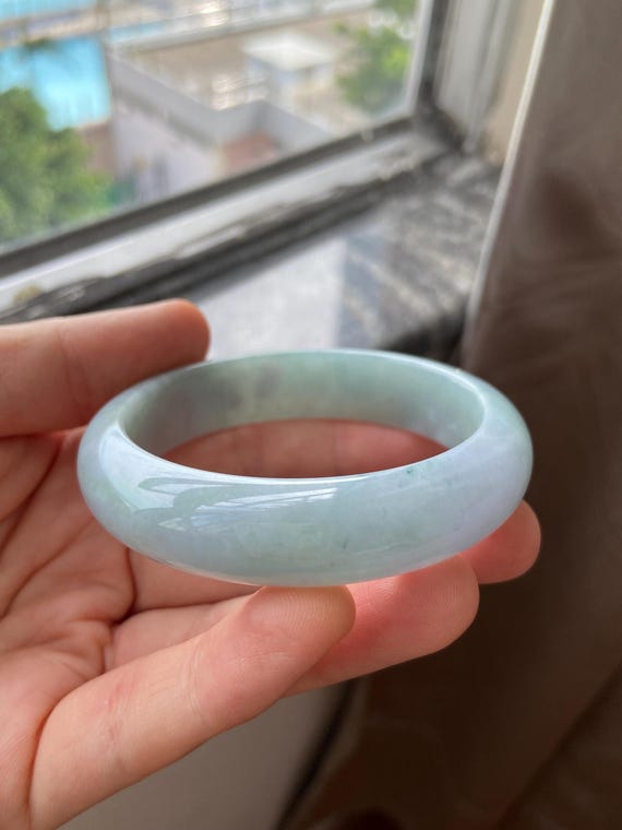 翡翠製緑色バングル 翡翠バングル 55.0 mm (2.17