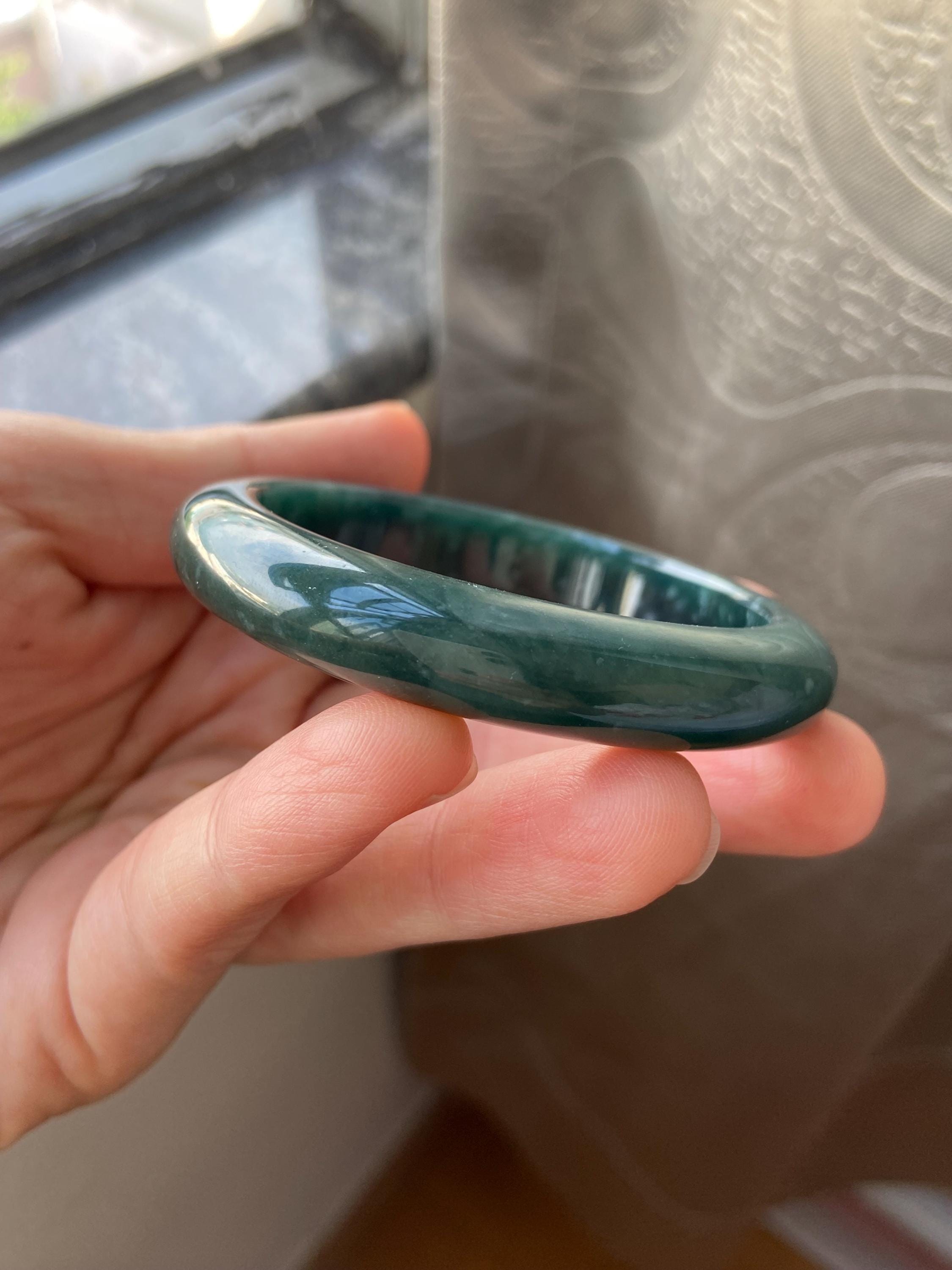 翡翠バングル 52.4 mm (2.06