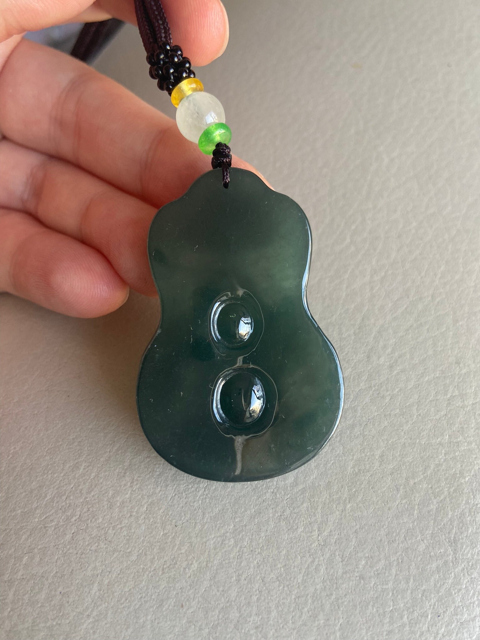 Guanyin 觀音 & Snake Jadeite Jade Pendant Green Natural - Etsy