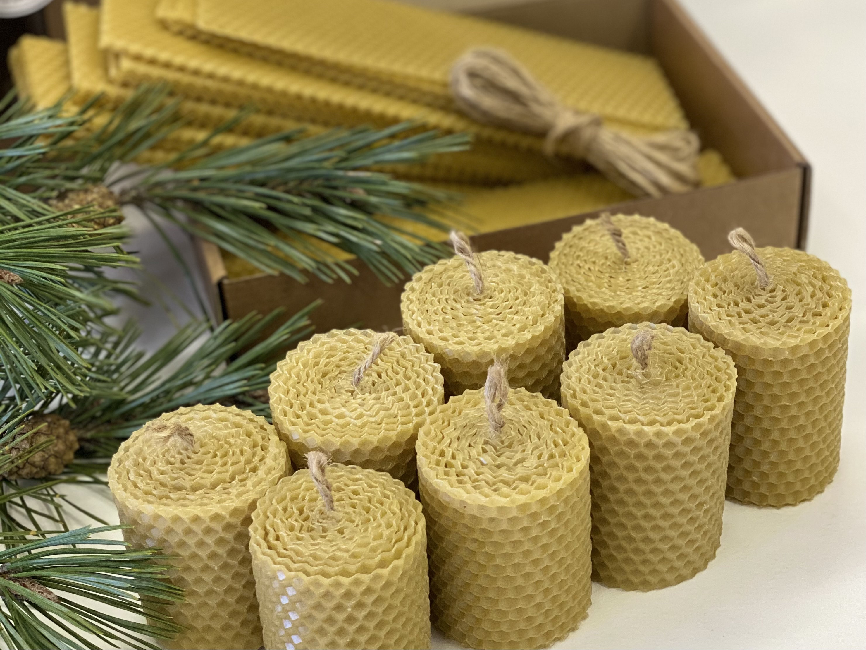 Natural DIY Candle Kit.Sheets of beeswax for making pillar Etsy