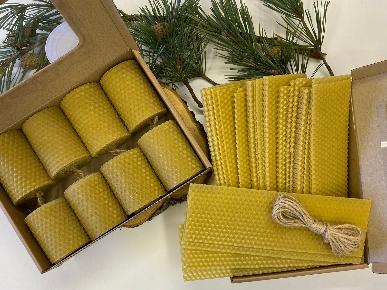 Natural DIY Candle Kit.Sheets of beeswax for making pillar Etsy