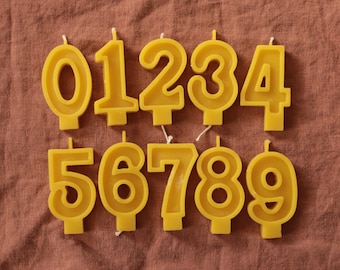 Birthday Candles Numbers | Beeswax Birthday Candle Numbers |  Number Birthday Cake Topper | Age Number Candle