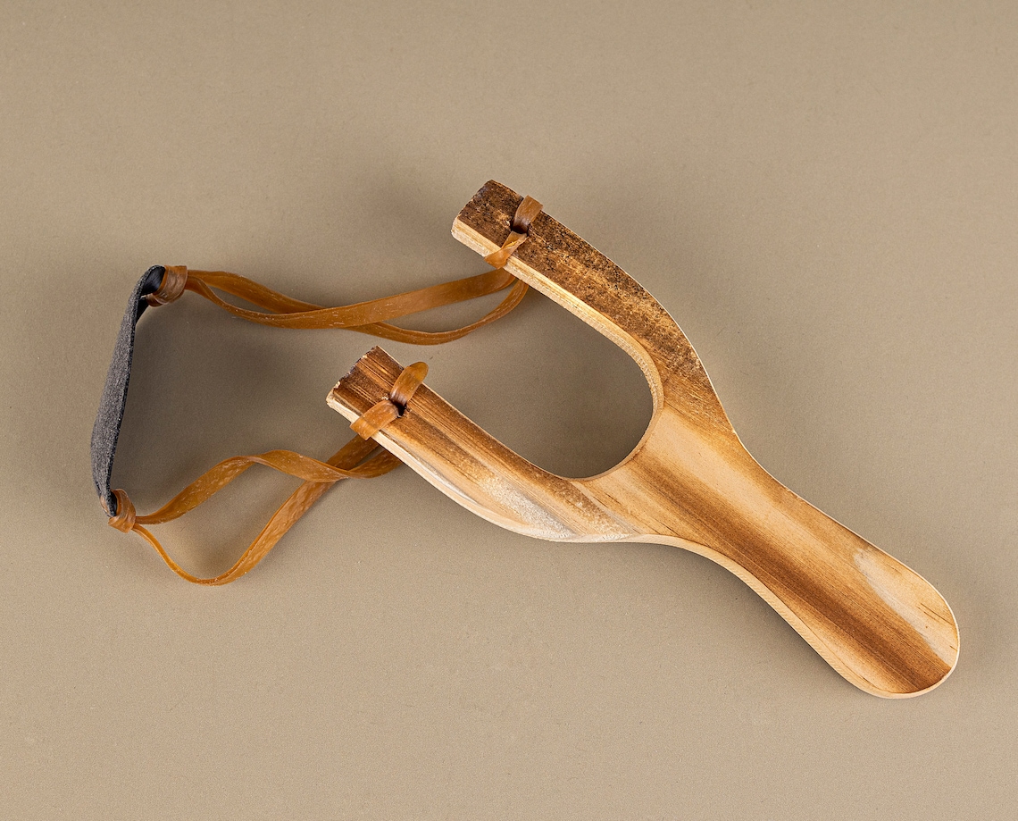 Toy Slingshot Wooden slingshot Wooden Kids Slingshot Etsy