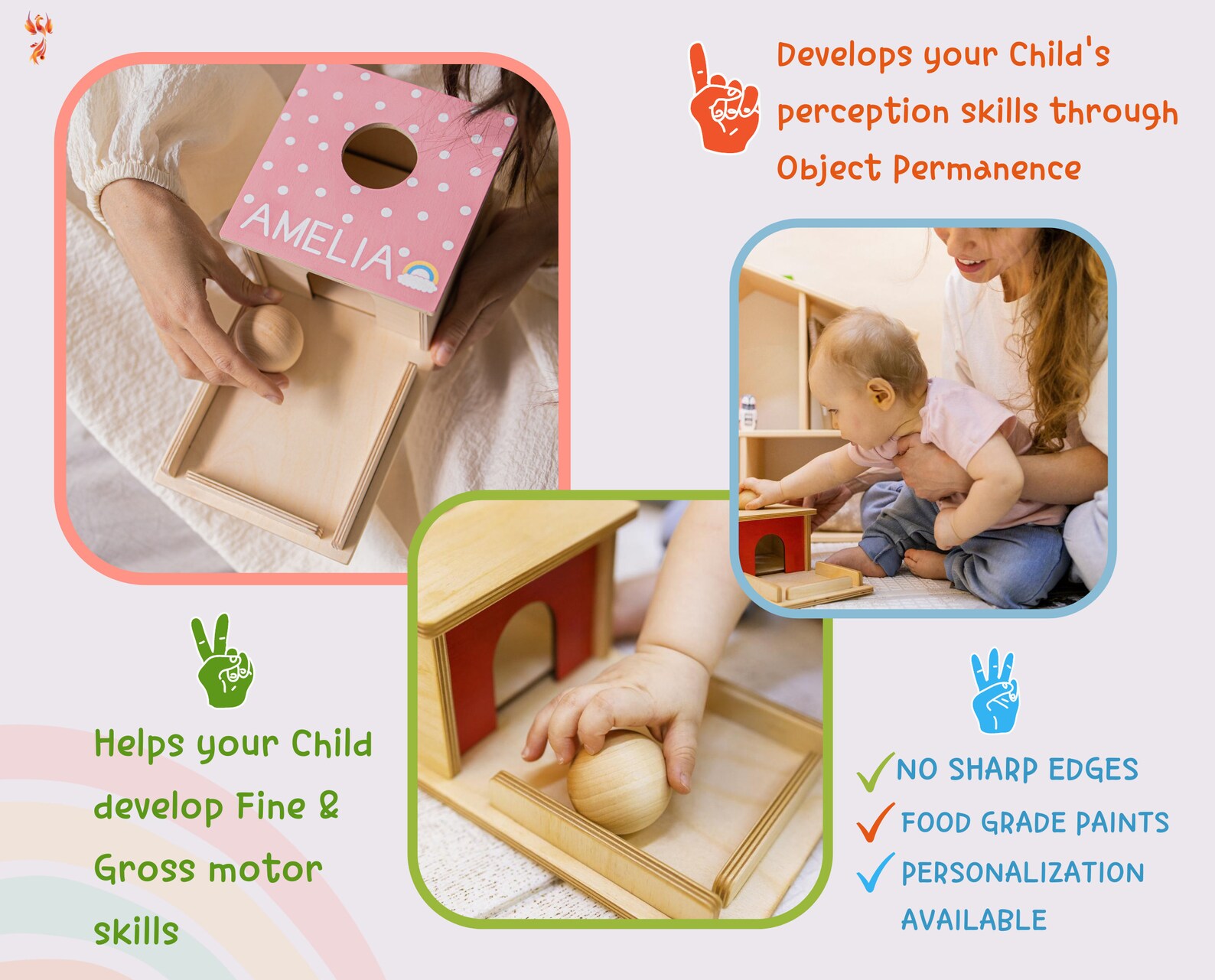 Wooden baby toys Ball Drop toy Imbucare box shape sorter Etsy