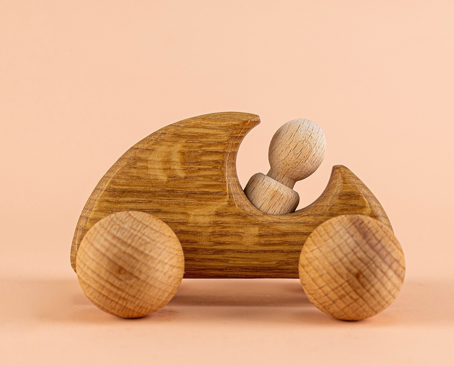 Peg dolls wooden toy car Wooden car toys Wooden cars with | Etsy