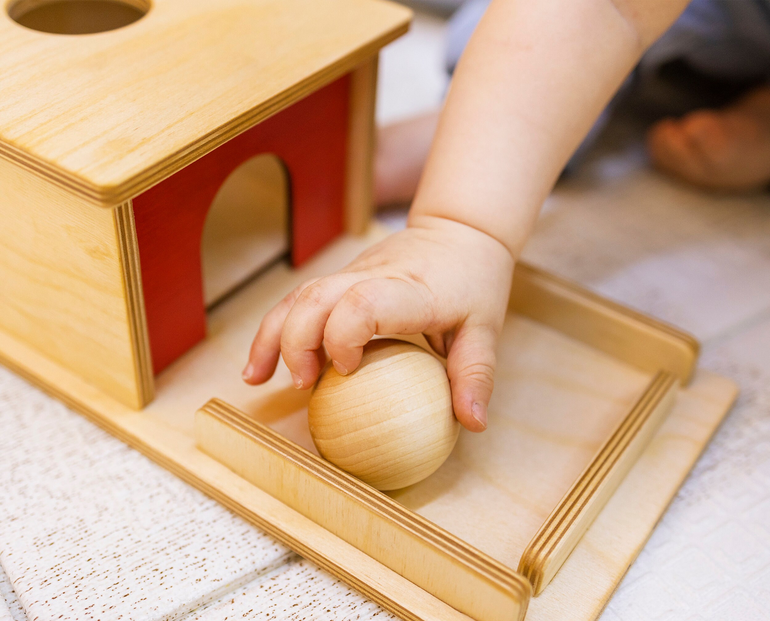 Wooden baby toys Ball Drop toy Imbucare box shape sorter Etsy