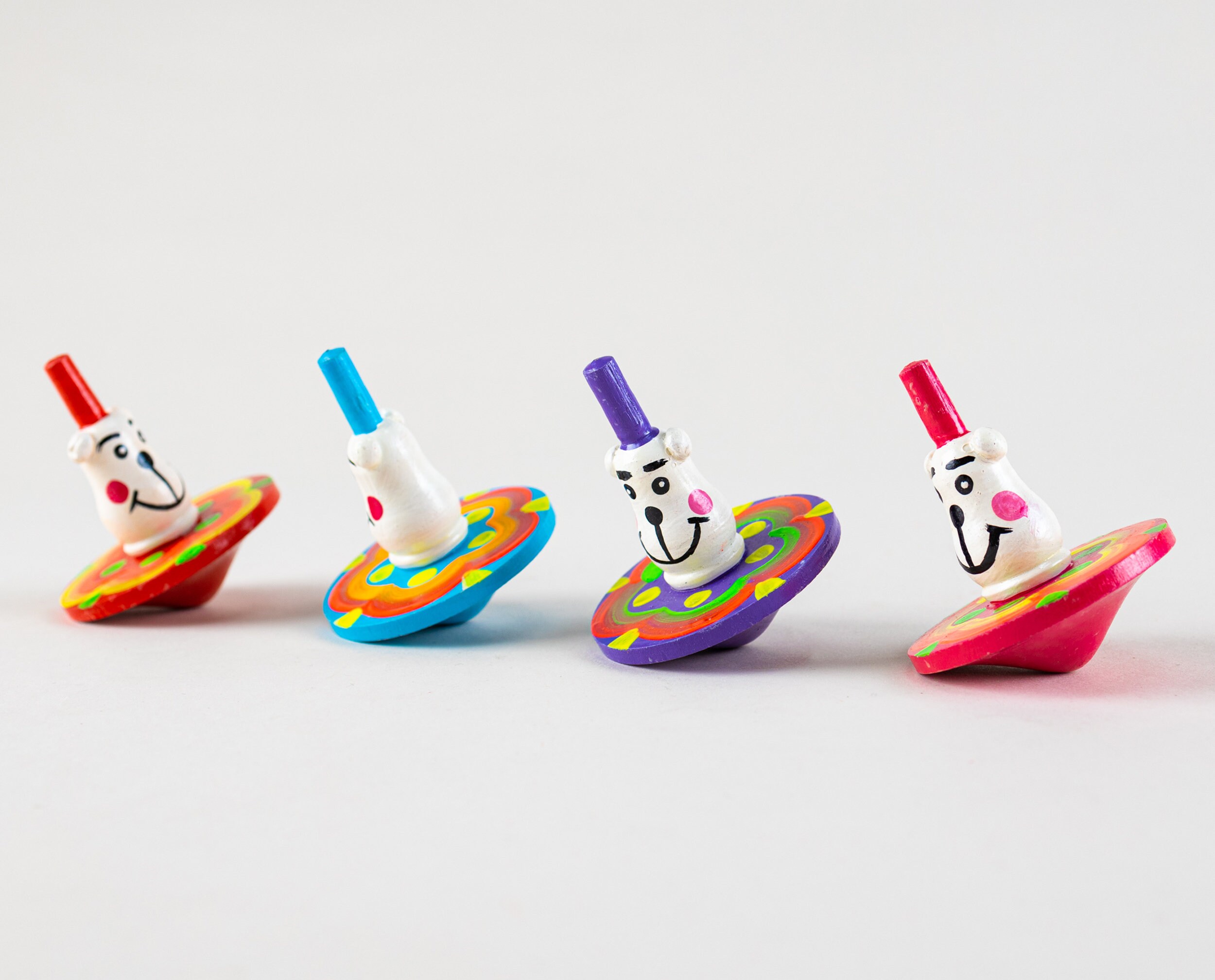 Peg Top 3 Sets of Wooden Spinning Tops Montessori Baby Etsy