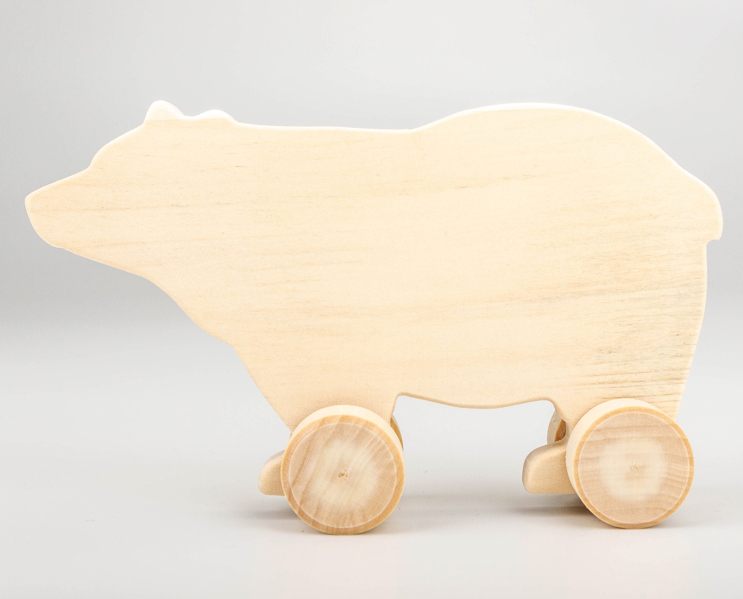 Wooden animal toys on wheels 4363'' 1116cm Etsy