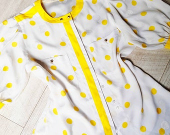yellow spotty top