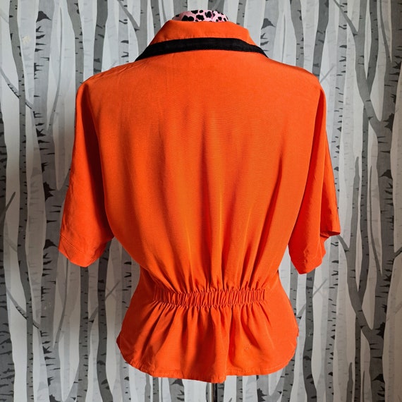 Vintage 1980s avant-garde vintage blouse with an … - image 7