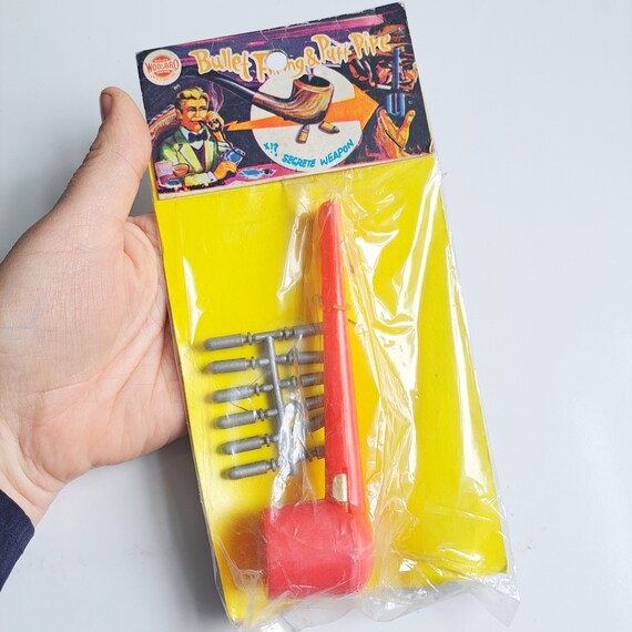 Vintage 1960s/70s Bullet Firing Puff Pipe Secret Agent Toy by Woolbro Toys Hong Kong. Vintage Kitsch Spy Toy in Original Packaging. - Etsy Vintage 1960s/70s Bullet Firing Puff Pipe Secret Agent Toy by Woolbro Toys Hong Kong. Vintage Kitsch Spy Toy in Original Packaging. - Etsy