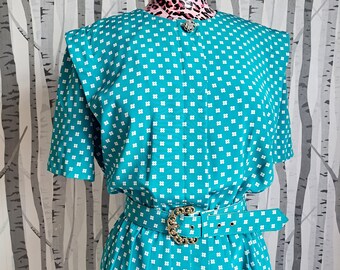 Vintage Black and White Drop Waist Checkered 80s Dress With Open Back Size Small Etsy