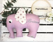 Kuschelelefant, Kissen, Elefant, rosa, mit Name