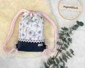 Turnbeutel, Rucksack für Kinder, Ballerinas