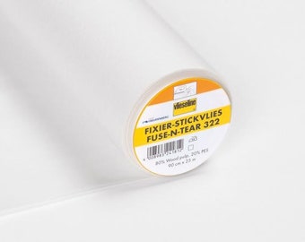 Vlieseline, bâton de fixation non-tissé 90 cm, blanc