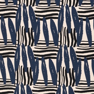 Jersey, Johanna, white, stripes longitudinal-transverse, blue image 1