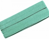 Jersey inclined band, mint, width 2 cm, pre-folded from 4 cm to 2 cm, length: 3 m