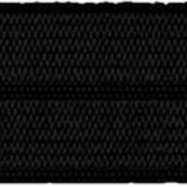Elastisches Einfassband, schwarz, Falzgummi 20mm, 1m