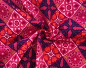Dekostoff, Canvas, Pink, Blumenmuster, Quadrat