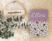 U-Heft-Hülle personalisiert Ellina| U-Heft Cover mit Impfpass- & Chipkartenfach | Handgenähte Hülle als Geschenk zur Geburt
