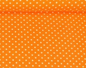 Jersey, Verena 424, orange, weiße Punkte 3mm