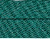 VENO Baumwoll-Schrägband, moosgrün, gefalzt 40/20, Breite 2 cm, von 4 cm auf 2 cm vorgefalzt