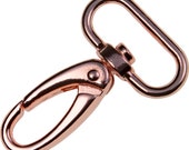 Carabiner hook, 30 mm, copper-rose gold