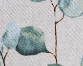 Decorative fabric, canvas, Emma linen look, natural, eucalyptus